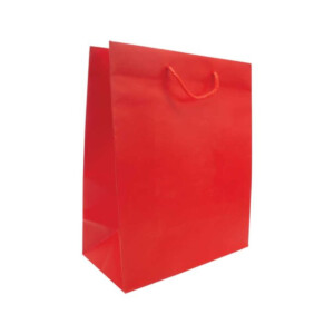 Bulk Vertical A3 Red Paper Shopping Bags in Qatar
