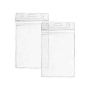buy Vertical ID Card Holder with Resealable Zip in bulk Qatar