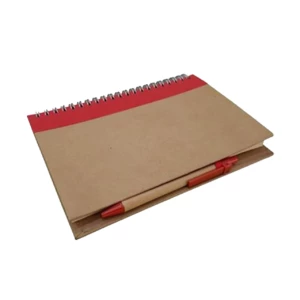 customized eco friendly Spiral Notebook with pen in bulk Qatar