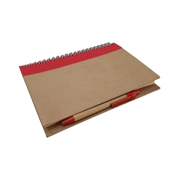 customized eco friendly Spiral Notebook with pen in bulk Qatar